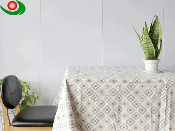 Jiayuan Waterproof Vinyl Tablecloth with Flannel Backing, Table Linens, Plastic Tablecloths for Dinner, Kitchen and Parties