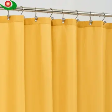 Fabric Shower Curtains liner Water-Resistant Bath Curtain
