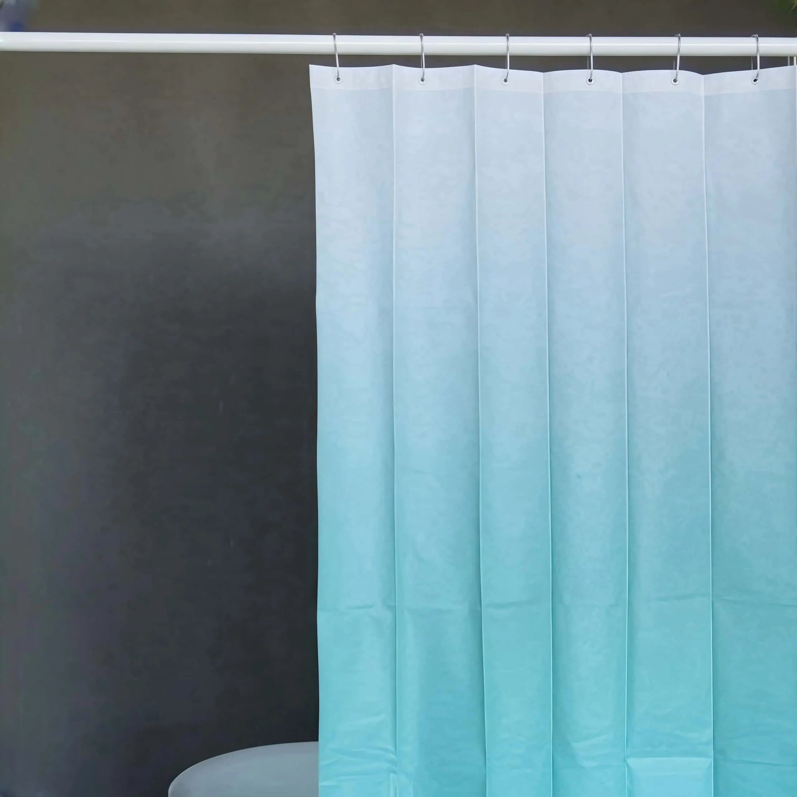 Elegant Ombre Vinyl Shower Curtain