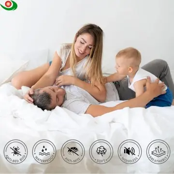 Jiayuan Full Size Mattress Encasement Bed Bug Proof, Cover 13-15" Deep Bed, Zippered Dust Mite Proof, Hypoallergenic Six-Sided