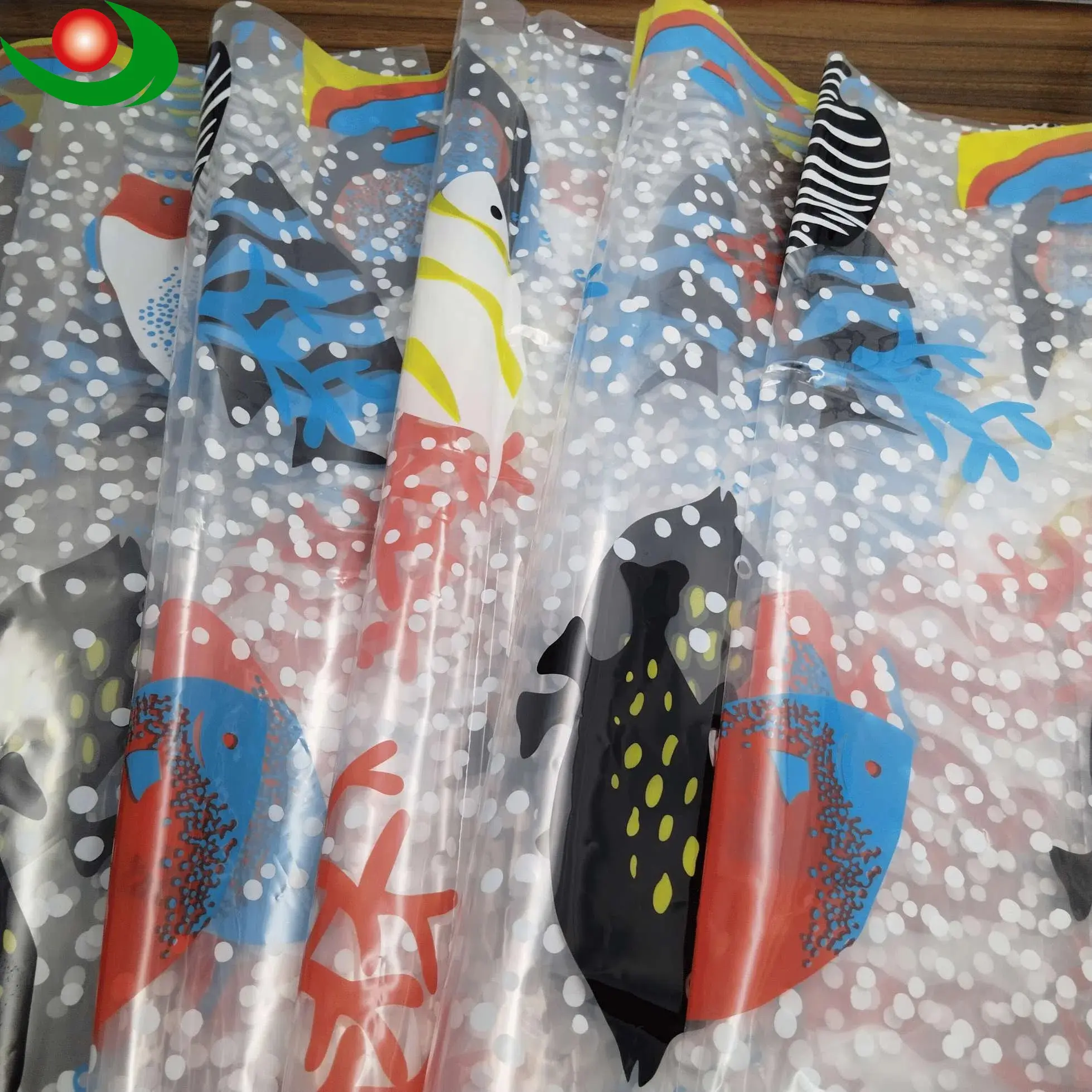 Ocean Theme PEVA Shower Curtain