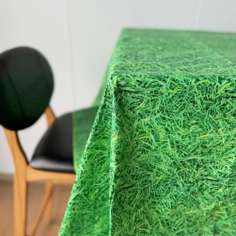 Green Meadow Vinyl Tablecloth