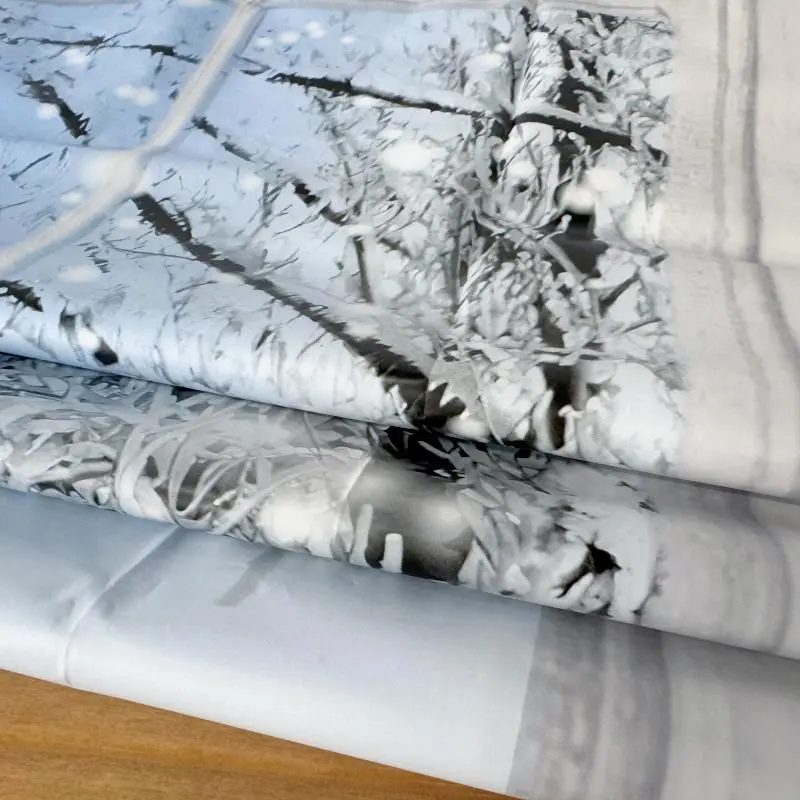 Winter View Flannel Backed Vinyl Tablecloth