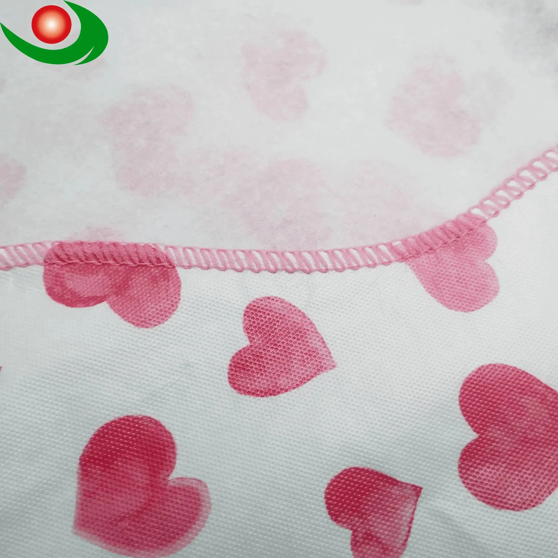 Wipe-Clean Heart Pattern Tablecloth