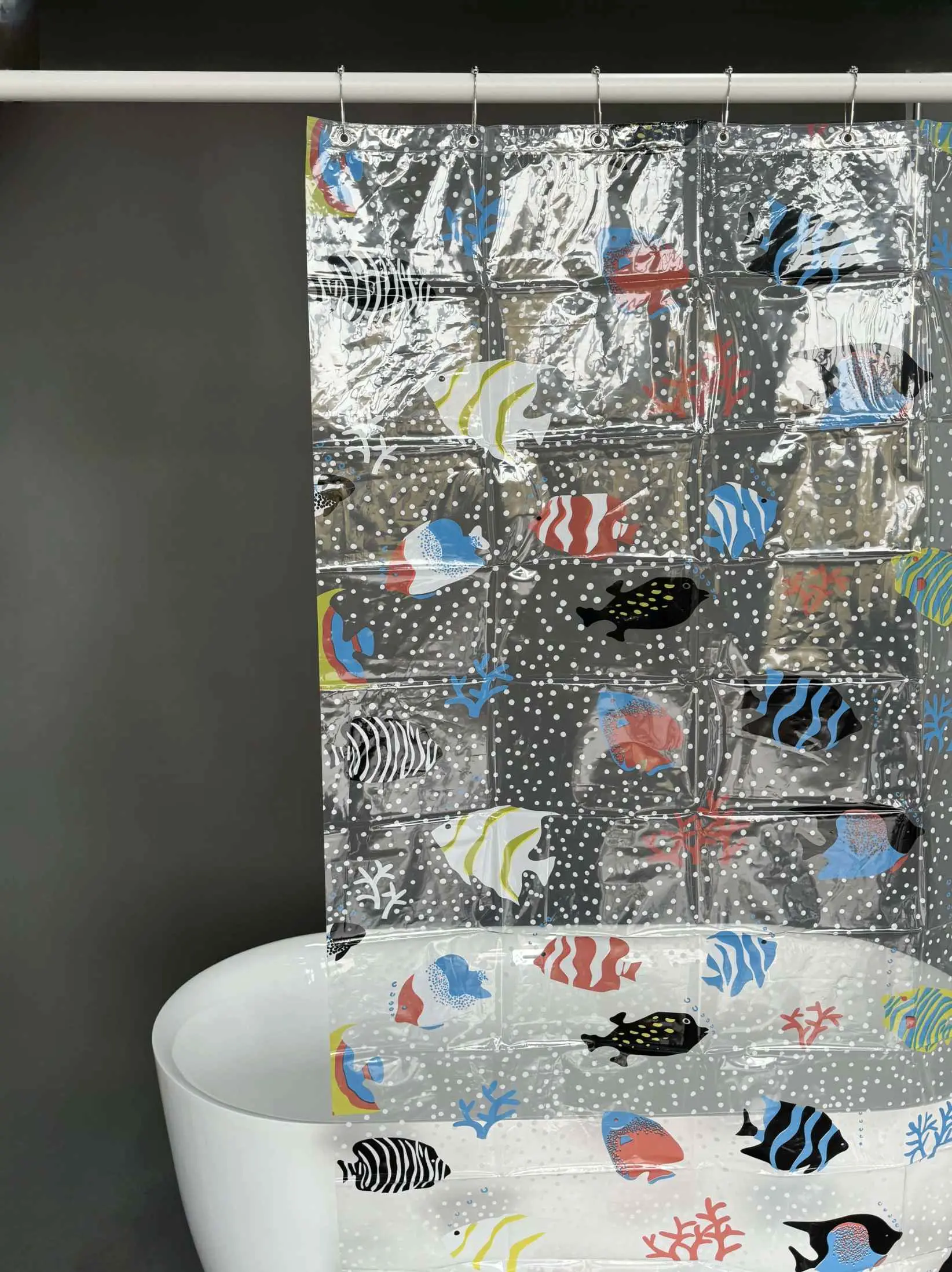 Ocean Theme PEVA Shower Curtain