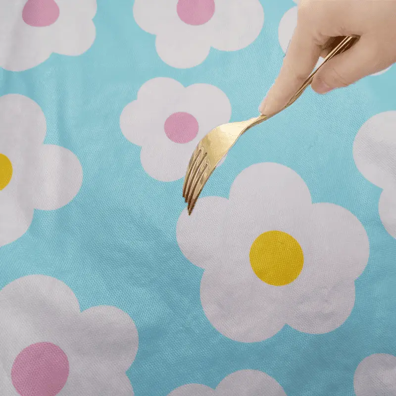 Pastel Garden Vinyl Table Cover