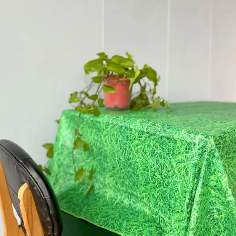 Green Meadow Vinyl Tablecloth