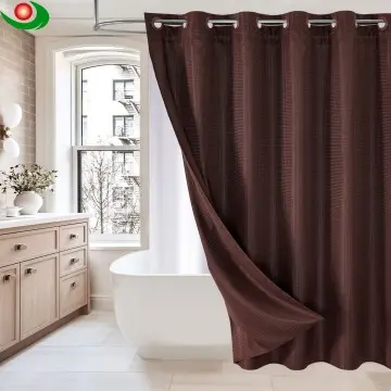 Factory Eco-Friendly Waterproof Shower Curtains Starting at One Dollar