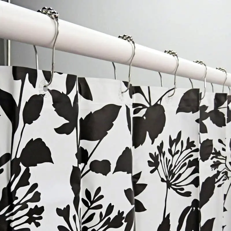 Midnight Bloom PEVA Shower Curtain