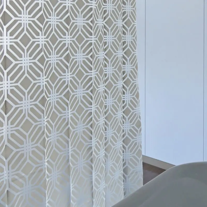 Geometric Eyelet Shower Curtain Grey 6.jpg