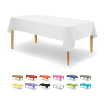 Tablecloths, Custom Tablecloths, Rectangular Tablecloths - Stain Resistant, Wrinkle Resistant, Washable Polyester Tablecloths for Dining Tables, Buffet Parties and Camping