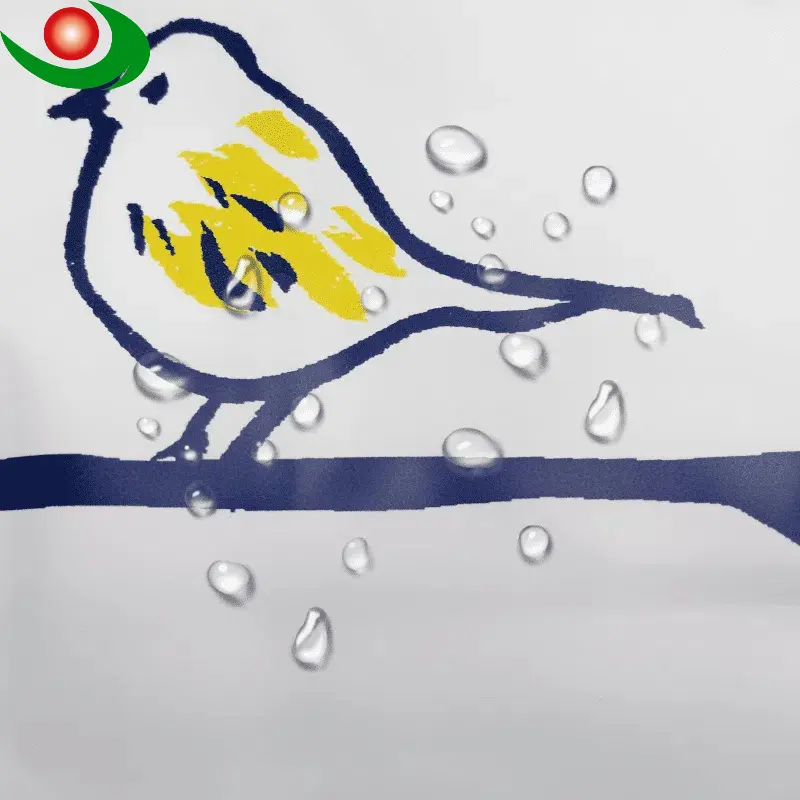 Charming Bird Pattern PEVA Shower Curtain